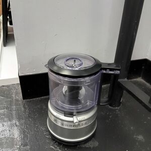KitchenAid Silver and Black Food Processor